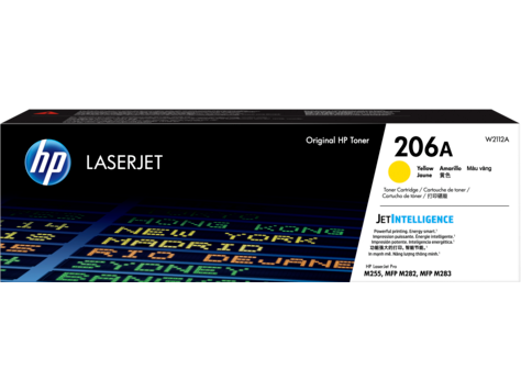 HP 206A Yellow Original LaserJet Toner Cartridge (W2112A)