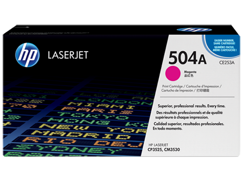 HP 504A Magenta Original LaserJet Toner Cartridge (CE253A)