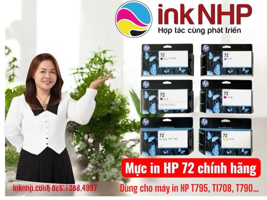 Báo giá bộ mực HP 72 dùng cho máy in khổ lớn HP DesignJet T1708 tháng 06 năm 2026 Báo giá bộ mực HP 72 dùng cho máy in khổ lớn HP DesignJet T1708 tháng 06 năm 2026